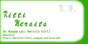 kitti mersits business card